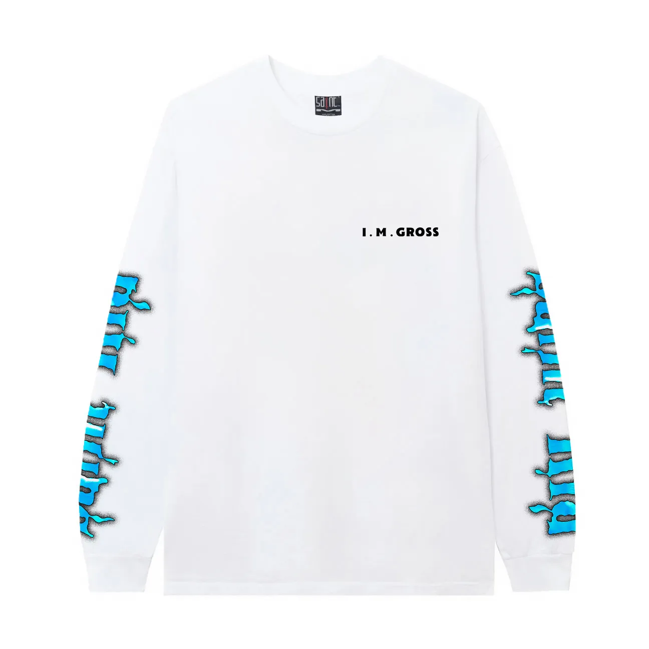 #SA72 SAINT pure cotton long-sleeved T P156 Color: White Size: S-XL